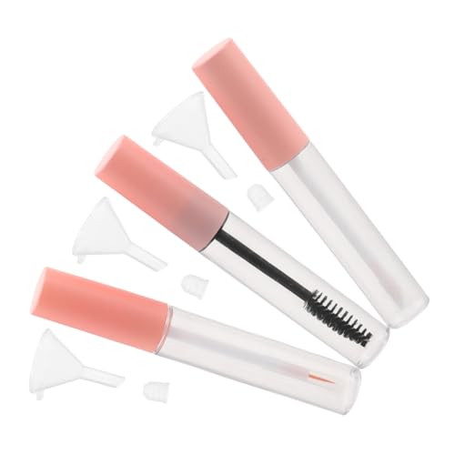 SHERCHPRY 10ml Transparentes Leeres Kosmetiktuben Satz Einschließlich Leerer Mascara Tube Eyeliner Flüssigkeitsbehälter Lippenölbehälter Tragbares Make Up Tool für Unterwegs von SHERCHPRY