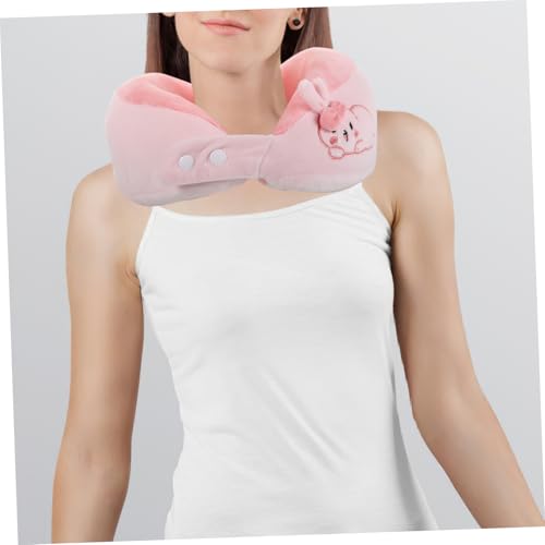 SHERCHPRY Nackenkissen Für Unterwegs U-förmiges Reisekissen Mit Kaninchenaugenmaske Bequemes Schlaf Reisen Autofahrten Oder Büropausen Ergonomisch Geformt Leicht Und Tragbar von SHERCHPRY