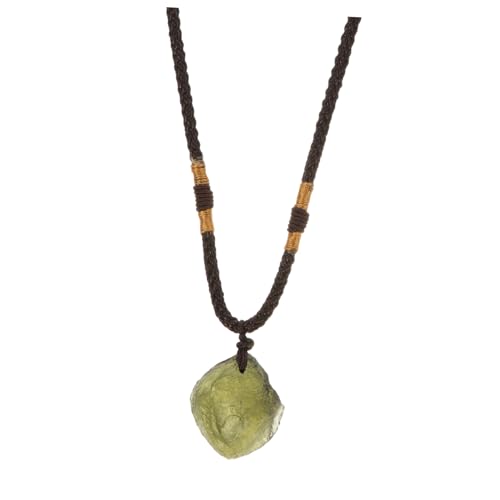 SHERCHPRY Natürlicher Edelstein Anhänger Unregelmäßiger Steinanhänger Retro Stil Halskette für Damen mit Schmuckband Farblich Sortiert Modisches Accessoire Zufällige Farbe Zufällige Farbe von SHERCHPRY