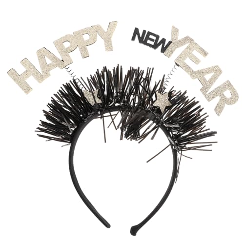 SHERCHPRY Neujahr Haarreif mit Glitzer für Erwachsene und Haarschmuck für Partys und Festivals Langlebiges Haaraccessoire Süßes und Modisches Design für Neujahrsfeiern von SHERCHPRY