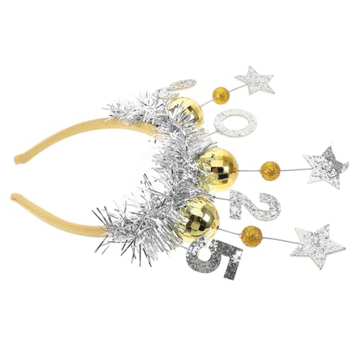 SHERCHPRY Neujahrs Haarreif Mit Und Design Festliches Party Accessoire Für Unvergessliche Und Silvesterfeiern Leicht Und Zu Tragen von SHERCHPRY