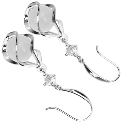 SHERCHPRY Opal cat S eye Drop ohrringe für Damen Modische Leichte Statement ohrringe mit Vergoldetem Kupfer Bequeme Mittellange Ohrhänger für Party und Alltag von SHERCHPRY