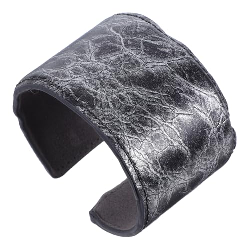 SHERCHPRY Armreif Für Damen Breites Statement-armband Aus Pu-material Mit Offenen Manschetten Glatte Oberfläche Für Alltag Büro Und Partys von SHERCHPRY