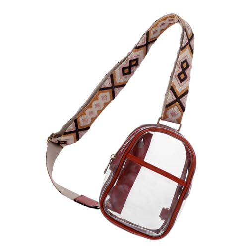 SHERCHPRY Crossbody Transparent Tasche Für Damen Brusttasche Mit Elegantem Design Für Outdoor-aktivitäten Und Freizeit Wasserabweisend Und Geräumig von SHERCHPRY