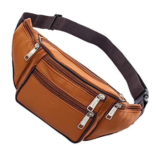 SHERCHPRY Men Pu Vintage Fanny Pack wasserdichte Sport-gürteltasche Für Und Outdoor-aktivitäten Verstellbarer Gürtel Für Schlüssel Geld Und Handy Und Geschäftsnutzung von SHERCHPRY