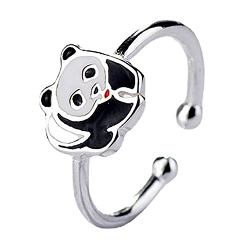 SHERCHPRY Panda-Ring Herrenringe kreativer offener Ring modeschmuck Ringe für Männer Mode-Fingerring unverschlossener Ring einfach Zubehör Shenzhen schmücken Mädchen Kupfer von SHERCHPRY