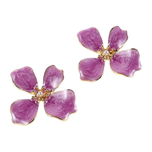 SHERCHPRY Blumenohrstecker Aus Blütenblatt-design Baumelnde Ohrringe Für Frauen Und Mädchen Statement-schmuck Für Hochzeit Abschlussball Geburtstag von SHERCHPRY