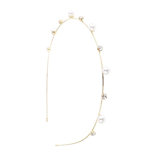 SHERCHPRY Perlen Stirnband Hochzeit Braut Haarband Legierung Mädchen Damen Kopfschmuck Haar Accessoire Ornament Schmuck von SHERCHPRY