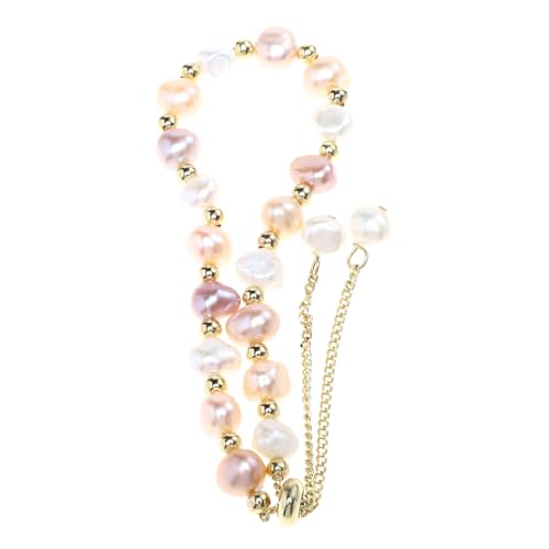 SHERCHPRY Damen Perlenarmreif Verstellbar Charm Armband Aus 14k Vergoldetem Edelstahl Modischer Schmuck Für Frauen Für Anlässe Wie Valentinstag Langlebig Und Hautfreundlich von SHERCHPRY