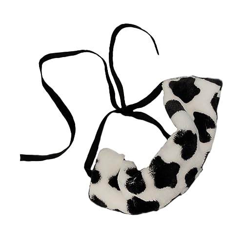 SHERCHPRY Plüsch Haarband mit Kuhmuster Stilvolles Damenaccessoire Vielseitig Einsetzbar als Haarband Halstuch oder Armband für Erwachsene Geeignet und Attraktiv von SHERCHPRY