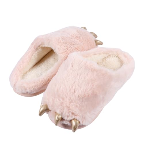SHERCHPRY Plüschige Dinosaurier Pfoten Hausschuhe für Rutschfeste Sohle Warm und Gemütlich für Herbst und Winter Cartoon Design SHERCHPRY Plüschige Dinosaurier Pfoten Hausschuhe für Rutschfeste Sohle Warm und Gemütlich für Herbst und Winter Cartoon Design von SHERCHPRY
