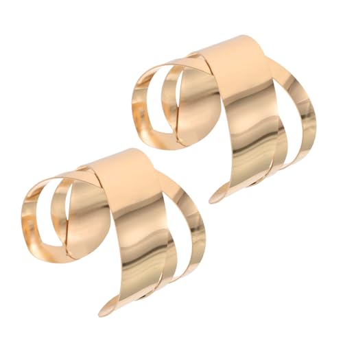 SHERCHPRY Offener Armreif Unregelmäßiger Form Weit Geöffnetes Handgelenkarmband Verstellbares Punk-stil-armband Mit Ausgehöltener Oberfläche Breiter Schmuckarmreif Für Individuelle Accessoir von SHERCHPRY