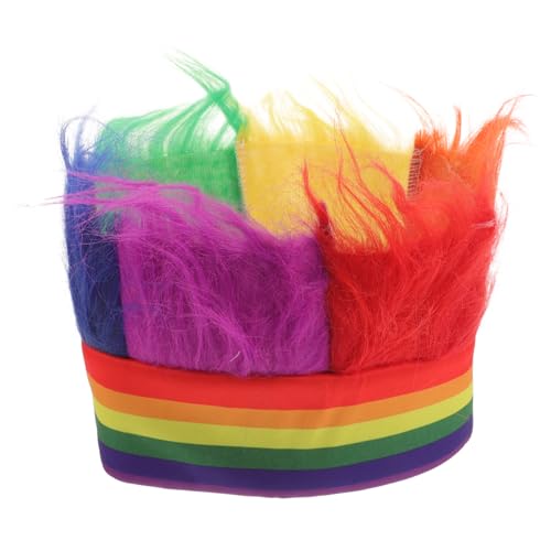 SHERCHPRY Regenbogenperücke für Cosplay und Partys aus Hochwertigem Wollgarn und Chemiefaser Bequem für Männer für Hochzeiten Geburtstagsfeiern und Halloween SHERCHPRY Regenbogenperücke für Cosplay und Partys aus Hochwertigem Wollgarn und Chemiefaser Bequem für Männer für Hochzeiten Geburtstagsfeiern und Halloween von SHERCHPRY