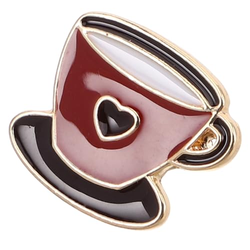 SHERCHPRY Vintage Kaffee Brosche Cartoon Stil Emaille Pin Für Kaffeeliebhaber Langlebiges Metall Abzeichen Und Modisches Accessoire Für Kleidung Und Rucksäcke von SHERCHPRY