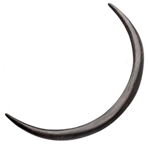 SHERCHPRY Haarstab Haargabel Mond Haarnadel Aus Holz Für Frauen Vintage Haarschmuck Gebogene Haargabel Für Dutts Antikes Design Für Hochzeiten Und Partys Langer Haarstab Stilvolles von SHERCHPRY