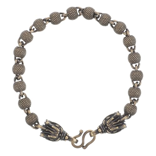 SHERCHPRY Kupferarmband Mit Drachenkopf-design Perlen-kette Vintage-stil Für Männer Und Frauen Robustes Material Glatte Oberfläche Symbolischer Schmuck von SHERCHPRY