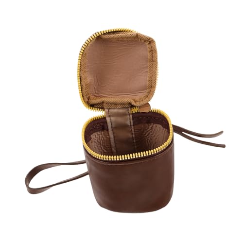 SHERCHPRY Retro Schlüssel Münzen Geldbörse Kosmetik Lippenstift Tasche Tragbare Lippenstift Tasche Kosmetikhalter Reise Reißverschluss von SHERCHPRY