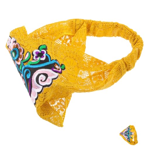 SHERCHPRY Retro Ethnisches Stirnband Schlaf-haarschutz Bandana-stirnbänder Dekoratives Stirnband Elastische Kopfbandagen Haarbandanas Boho-bandana Mama Haarband Erweitern Damen Stoff Schal von SHERCHPRY