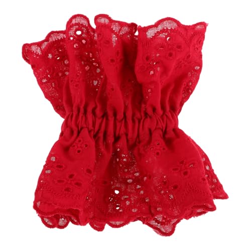 SHERCHPRY Große Elastische Haarbänder Mit Stickerei Und Spitze Übergroße Haargummis Für Frauen Und Mädchen Haar-accessoires Für Pferdeschwanz Oder Dutt von SHERCHPRY