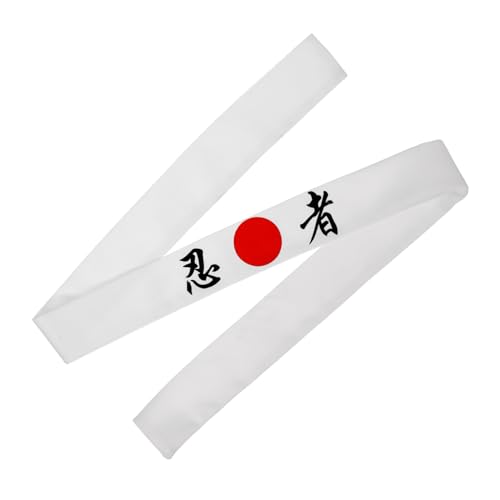 SHERCHPRY Samurai-stirnband Bushido Hachimaki Stirnband Japanischer Hut Dekoratives Sushi-kostüm Karate-kopfband Japanisches Bandana Fitness Japanisch Und Koreanisch Baumwolle Kopfbedeckung von SHERCHPRY