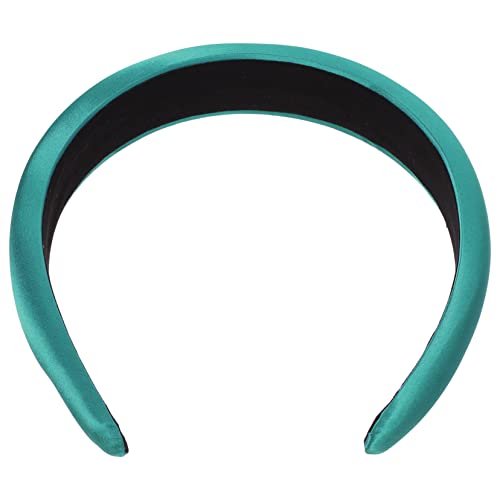 SHERCHPRY Satin Haarband Für Damen Und Mädchen Elastisches Dünnes Und Breites Stirnband Weichem Material Für Sport Make-up Und Alltag Grün Erhältlich von SHERCHPRY