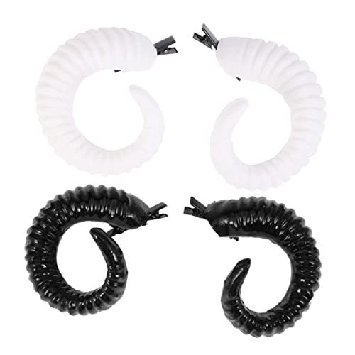 SHERCHPRY Kreative Schäfchenhorn Haarspangen Kunsthaarclips Für Cosplay Mit Einzigartigem Design Für Halloween Und Alltag Zum Dekorieren Aller Frisuren von SHERCHPRY