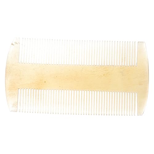 SHERCHPRY Schafhornkamm Doppelseitiger Massagekamm für Männer und Antistatischer Kopfhautkamm für und Styling Robust und Langlebig für Haartypen Geeignet von SHERCHPRY