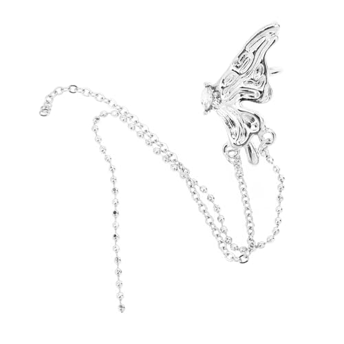 SHERCHPRY Schicke Schmetterling Ohrclip mit Langem Tassel Ohrklemme Modisches Ohrschmuck Damen Non Piercing Ohrclip Geeignet für Alltag und Festtage von SHERCHPRY
