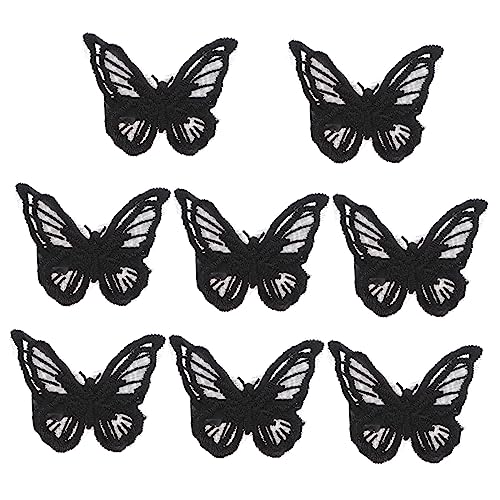 SHERCHPRY 8stücke Spitze Schmetterlinge Haar Clip Schmetterlinge Haarspangen Haar Zubehör Für Frauen Mädchen Schmetterlingsclip Schmetterlings-haarspangen von SHERCHPRY