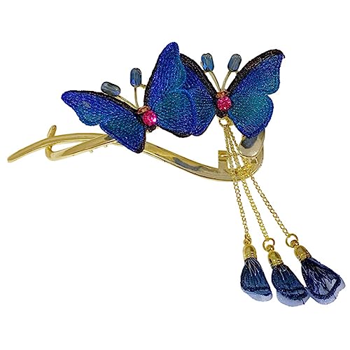 SHERCHPRY Haarspangen Für Damen Metall Schmetterling Haarklammern Mit Quaste Für Dickes Haar Haarschmuck Für Frauen von SHERCHPRY