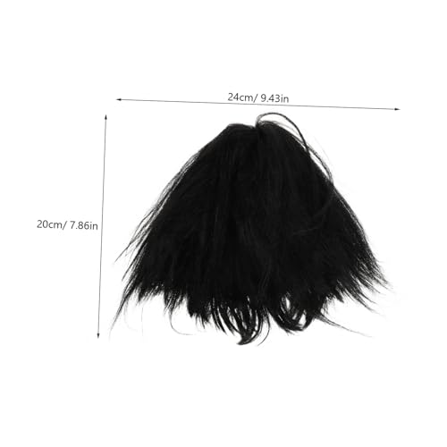 SHERCHPRY Schwarze Kurze Damenperücke mit Luftigen Atmungsaktives Material Realistische Haaroptik Cosplay Perücke für Kostüme Fasching Partys und Alltag Geeignet von SHERCHPRY