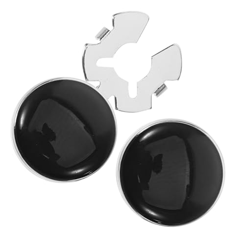 SHERCHPRY Schwarze Manschettenknöpfe für Herren 2 Stück Formelles Design Langlebiges Kupfer für Hochzeiten Business und Besondere Anlässe von SHERCHPRY