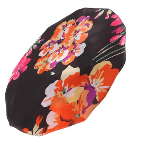 SHERCHPRY Seidenhaarhaube Zum Schlafen Satin-haube Für Damen Haarwickel Aus Seide Hauben Für Männer Und Frauen Schutz Für Naturhaar Und Extensions Bequeme Schlafmütze Druck von SHERCHPRY