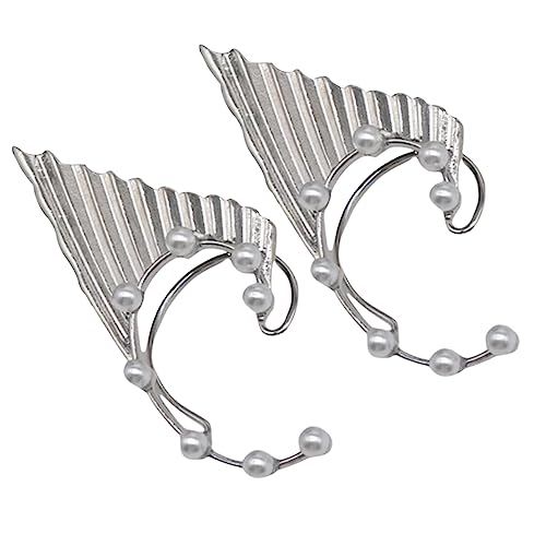 SHERCHPRY Silberne Elf Ohrclips Piercing Ohrmanschetten für Damen und Mädchen Vielseitige Ohrschmuck Accessoires für Partys Alltag und Besondere Anlässe von SHERCHPRY