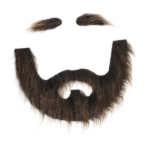 SHERCHPRY Simulation Schnurrbart Falsche Augenbrauen Lustige Gefälschte Schnurrbart Cosplay Prop Dekorative Schnurrbart Aus Plüschmaterial Gefällig Sicher Tragen Leichte Textur Komfort von SHERCHPRY