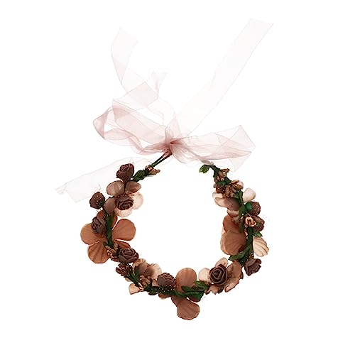 SHERCHPRY Simulierte Blumenkranz Haarband Lifelike Hochzeitskranz Kopfschmuck für Damen für Feiern Fotografie und Festivals Strapazierfähiges Design Roséfarben SHERCHPRY Simulierte Blumenkranz Haarband Lifelike Hochzeitskranz Kopfschmuck für Damen für Feiern Fotografie und Festivals Strapazierfähiges Design Roséfarben von SHERCHPRY
