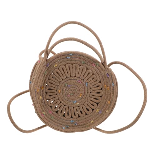 SHERCHPRY Sommerliche Crossbody Umhängetasche aus Baumwollseil Handgefertigt Langlebig und Elegant Mini-schultertasche für Damen Vielseitig für Strand Outdoor und Alltag Boho-design von SHERCHPRY