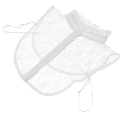 SHERCHPRY Lace Detachable Collar Für Damen Abnehmbarer Spitzenkragen Für Blusen Und Kleider Modischer Kragen Für Vielseitige Outfits Sommer Und Herbstmode Weißer Kragen Mit Blumenmuster von SHERCHPRY