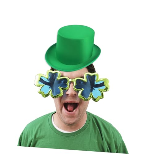 SHERCHPRY Irisch Grünes Kappenstirnband Frühlingsferien Zylinder St Pattys Day Zubehör Frühlingskleidung Frühlingshüte Grüner Hut St Patricks Day Hut Halloween Gefühlt von SHERCHPRY