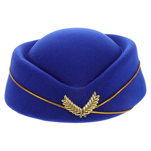 SHERCHPRY Flugbegleitermütze Aus Kunstwolle Für Frauen Baskenmütze Für Cosplay Als Stewardess Perfektes Accessoire Für Partys Und Bühnenauftritte von SHERCHPRY
