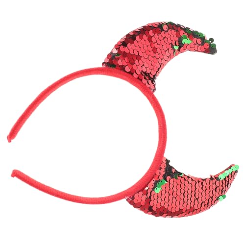 SHERCHPRY Stirnband Aus Horn Mit Glitzernden Teufelsohren Für Cosplay Halloween-kostüm Und Party-zubehör Verstellbar Für Verschiedene Kopfgrößen von SHERCHPRY