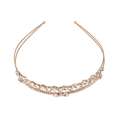 SHERCHPRY Strass Stirnband Doppellagig Mit Strass Besetzt Haarband Haarschleife Für Hochzeit Party Alltag Schmuck Für Frauen von SHERCHPRY
