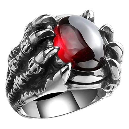 SHERCHPRY Stylischer Herrenring Dragon Claw mit Langlebiger Legierungsring im Gothic Punk Stil Robustes Design für Alltag Party Cosplay und Halloween Auffälliges Schmuckstück von SHERCHPRY