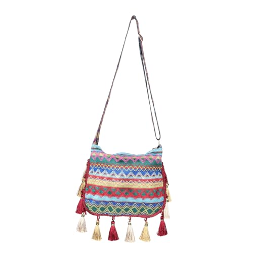 SHERCHPRY Süße Tragetasche Retro Umhängetasche Fransentasche Tragetasche Für Damen Reise Boho Umhängetasche Vintage Tasche Hobo Taschen Für Damen Lustige von SHERCHPRY