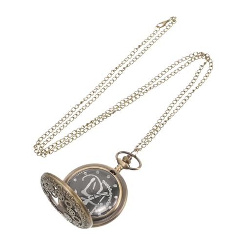 SHERCHPRY Taschenuhr Retro Vintage Metall Herrenkleiner Uhr Mit Kette Dekorative Taschenuhr Anhänger Für Damen Und Herren von SHERCHPRY