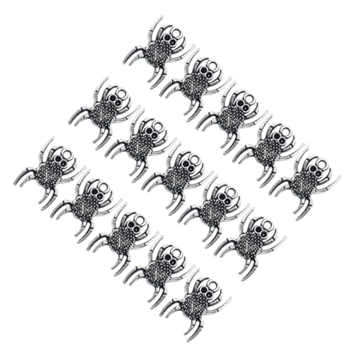 SHERCHPRY Teiliges Halloween Anhänger Spinnen Charms Langlebiger Legierung Stilvolle Deko für Halsketten und DIY Schmuck Halloween Party Dekoration von SHERCHPRY