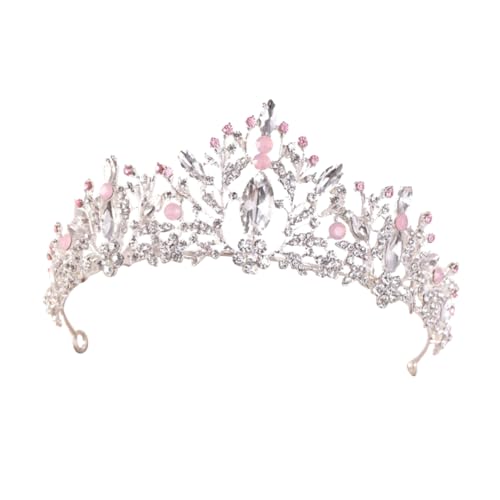 SHERCHPRY Tiara Krone Damen Hochzeitskopfschmuck Silber Glitzernd Brautschmuck für Hochzeit Verlobung Party Leicht und Langlebig von SHERCHPRY