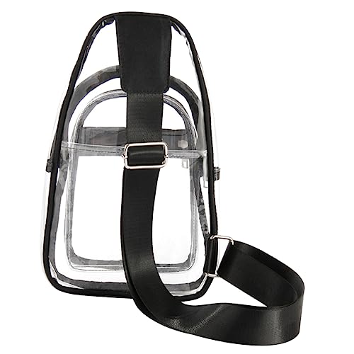 Kleine Durchsichtige Tasche Umhängetasche Zum Umhängen Durchsichtige Handtasche Durchsichtige Brusttasche Umhängetasche Für Damen Durchsichtige Reise-brusttasche Herren Pvc Tragbar von SHERCHPRY