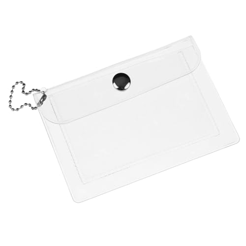 SHERCHPRY Transparente wasserdichte Münzgeldbörse Kleine Tasche für Frauen mit Schlüsselanhänger PVC Langlebig Reise Kosmetiktasche für Kleingeld Karten Organizer von SHERCHPRY