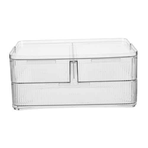 SHERCHPRY Transparenter Make-up-organizer Aus Acryl Für Arbeitsplatte Mit Schubladen Für Kosmetika Und Hautpflegeprodukte Kompakt Und Praktisch Für Kleine Räume Separate von SHERCHPRY